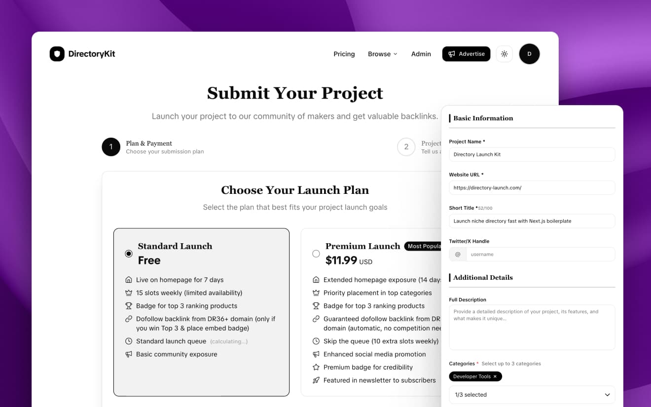 Listing Submissions